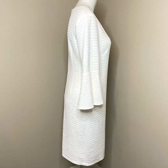 Liz Claiborne NWT ivory bell sleeve dress size 4 - Picture 7 of 16